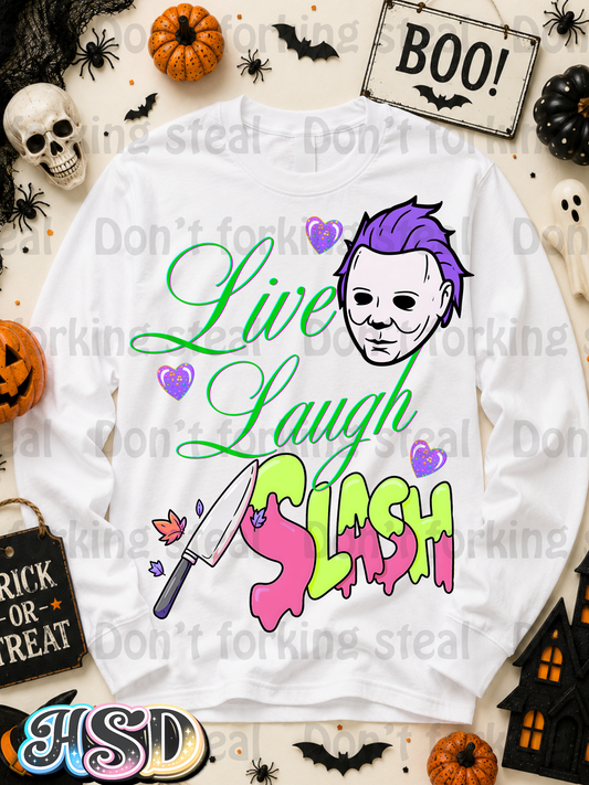 Live Laugh Slash PNG