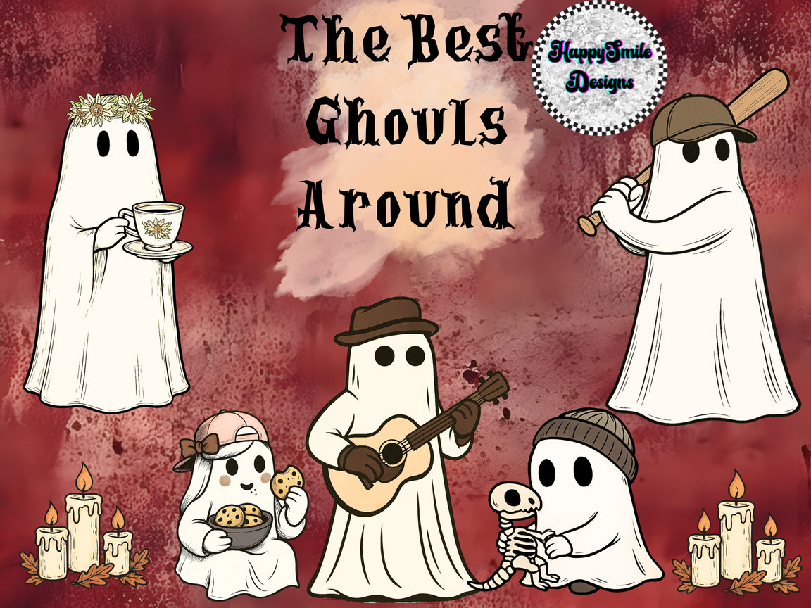 Ghost Family Digital Portrait