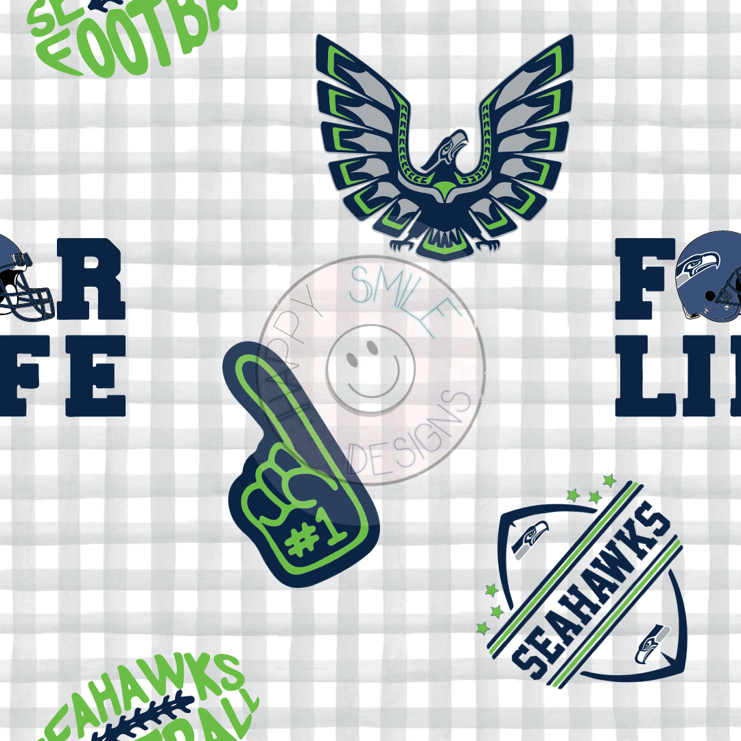 Smiling Seattle Seahawk Seattle Seahawks – HappySmile Designs