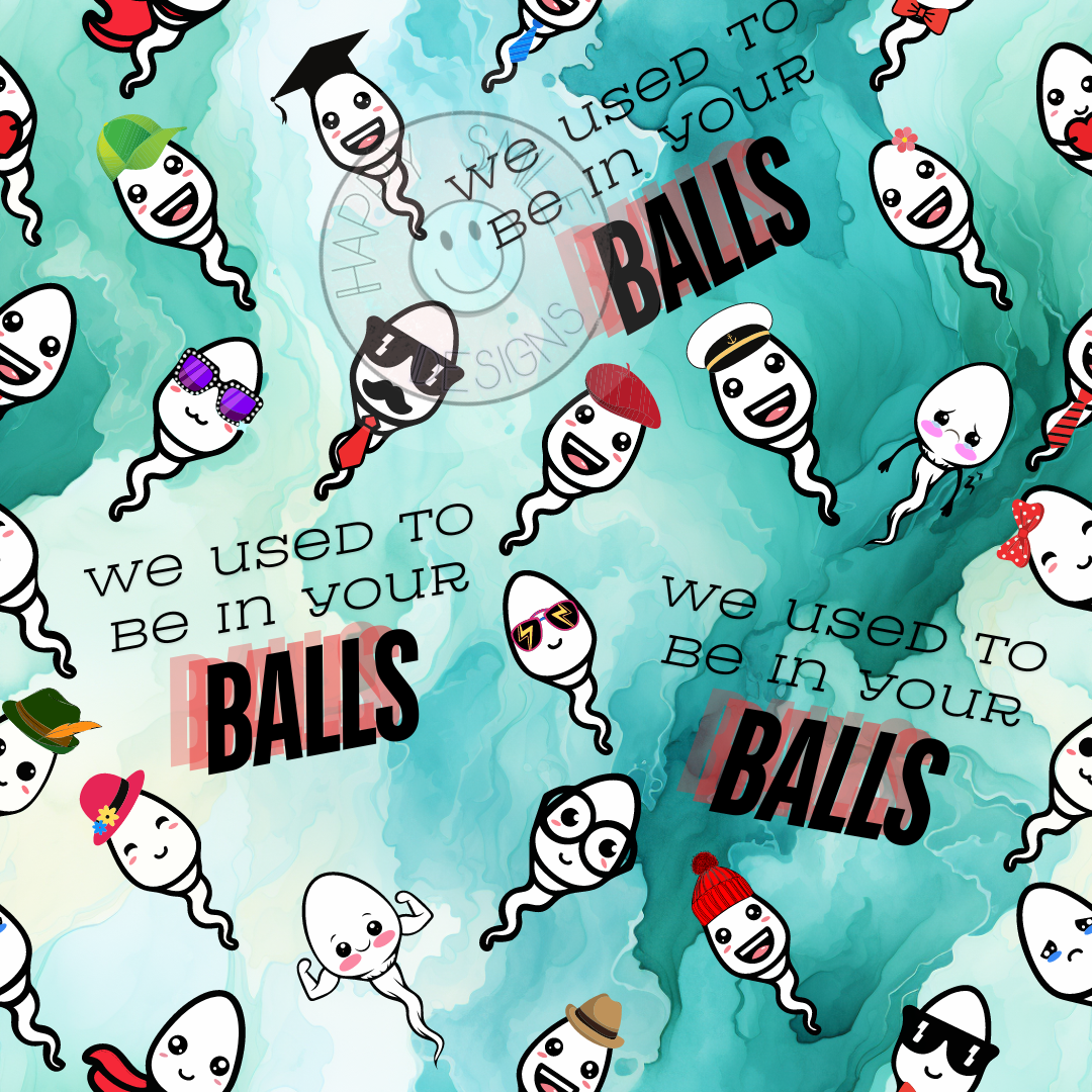 We used to be in your balls