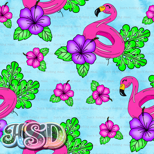 Splashy Flamingo Garden (VARIANTS)