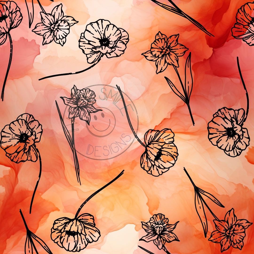 Fine line floral – HappySmile Designs