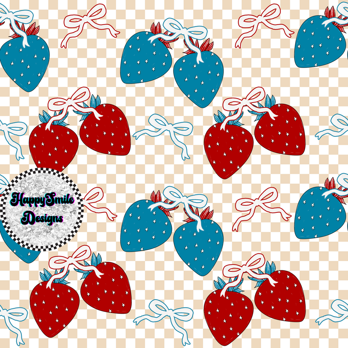 Checkered Strawberries