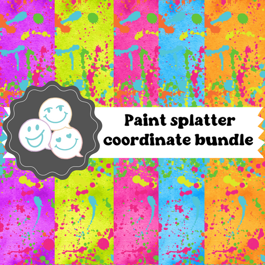 Paint Splatter coordinate bundle